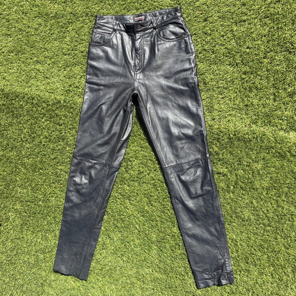 Wilsons Size 10 29x33 Leather Maxima High Waisted Black Genuine Leather Pants